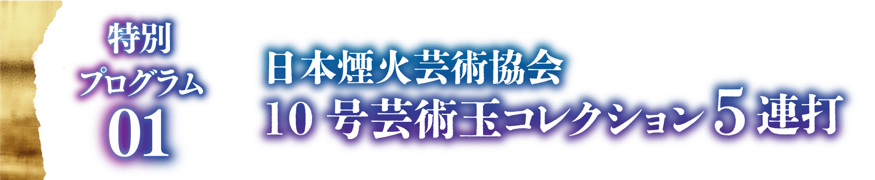 日本煙火芸術協会10号芸術玉コレクション5連打